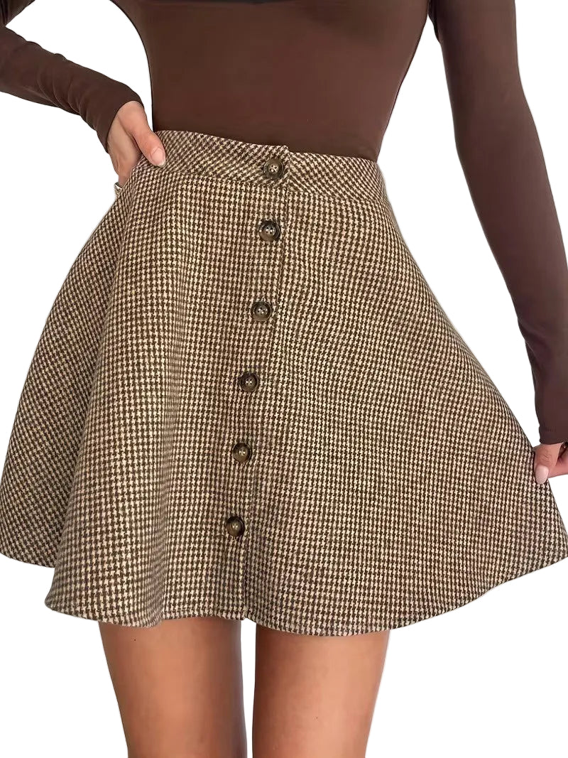 Women's Plaid Mini Skirt