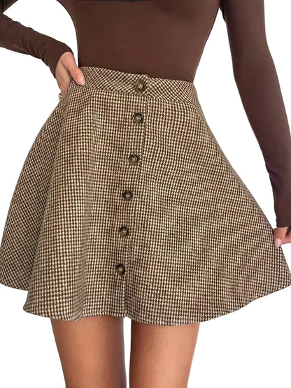 Women's Plaid Mini Skirt